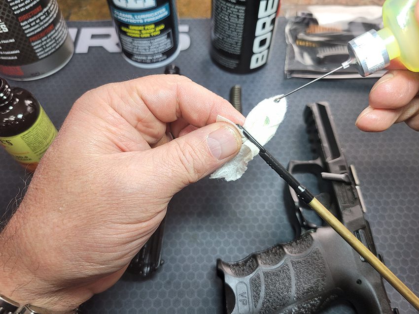 putting patch on slotted tip