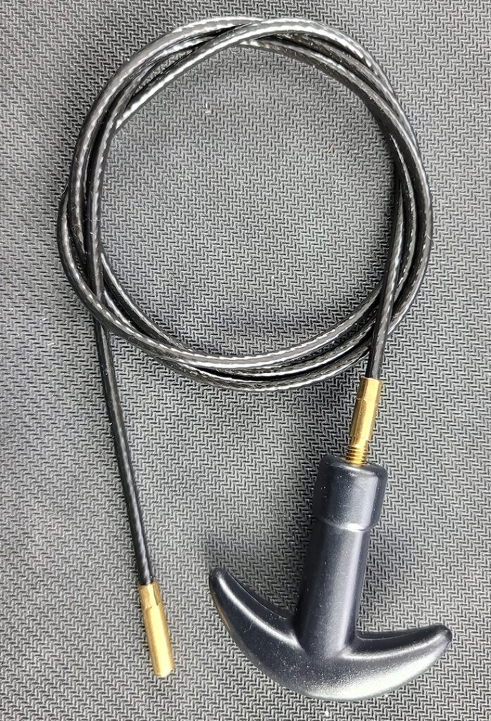 nylon coated flex cable with removable handle