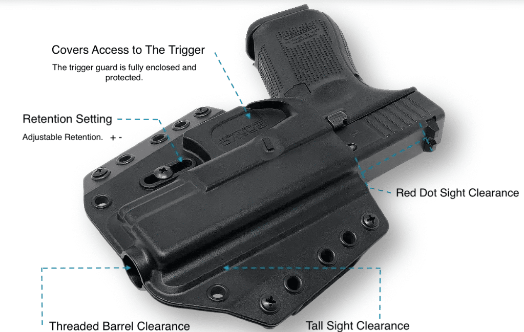 Bravo concealment holster features
