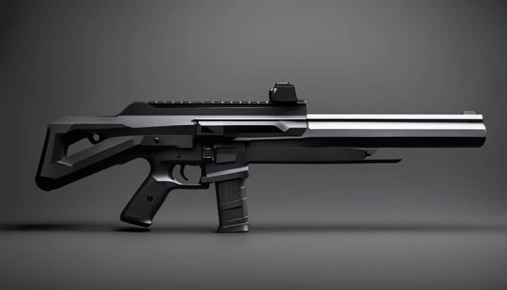 Futuristic 3-D printed Gun