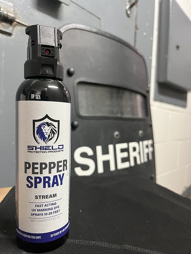 Shield protection products pepper spray